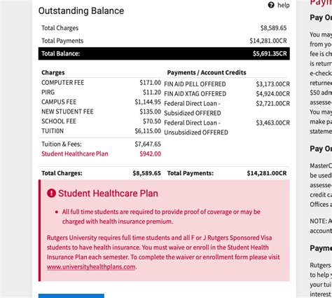 rutgers term bill|myonline term bill.